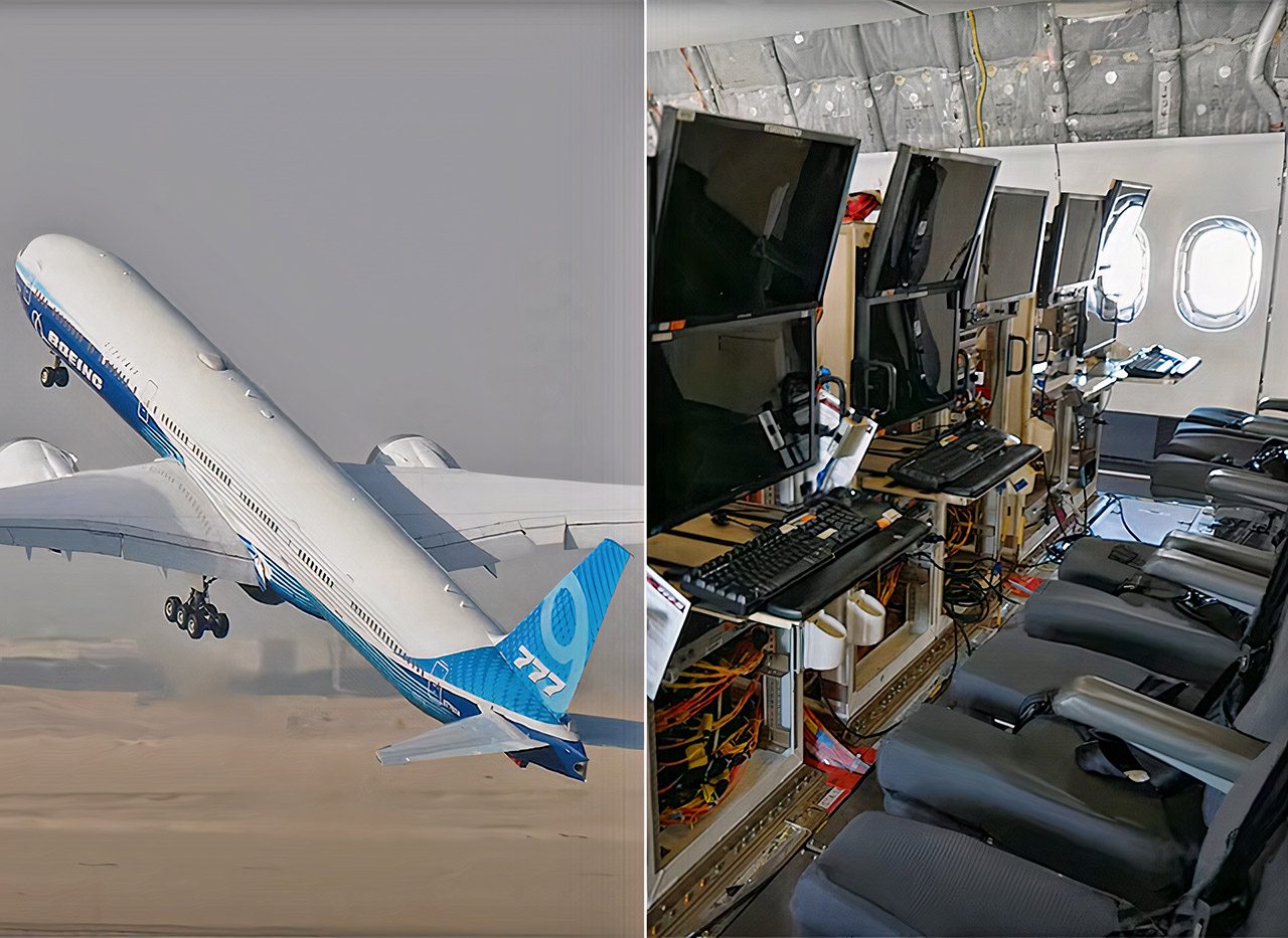 Fascinating Look Inside the New Experimental Boeing 777X Aircraft at the 2021 Dubai Airshow – TechEBlog